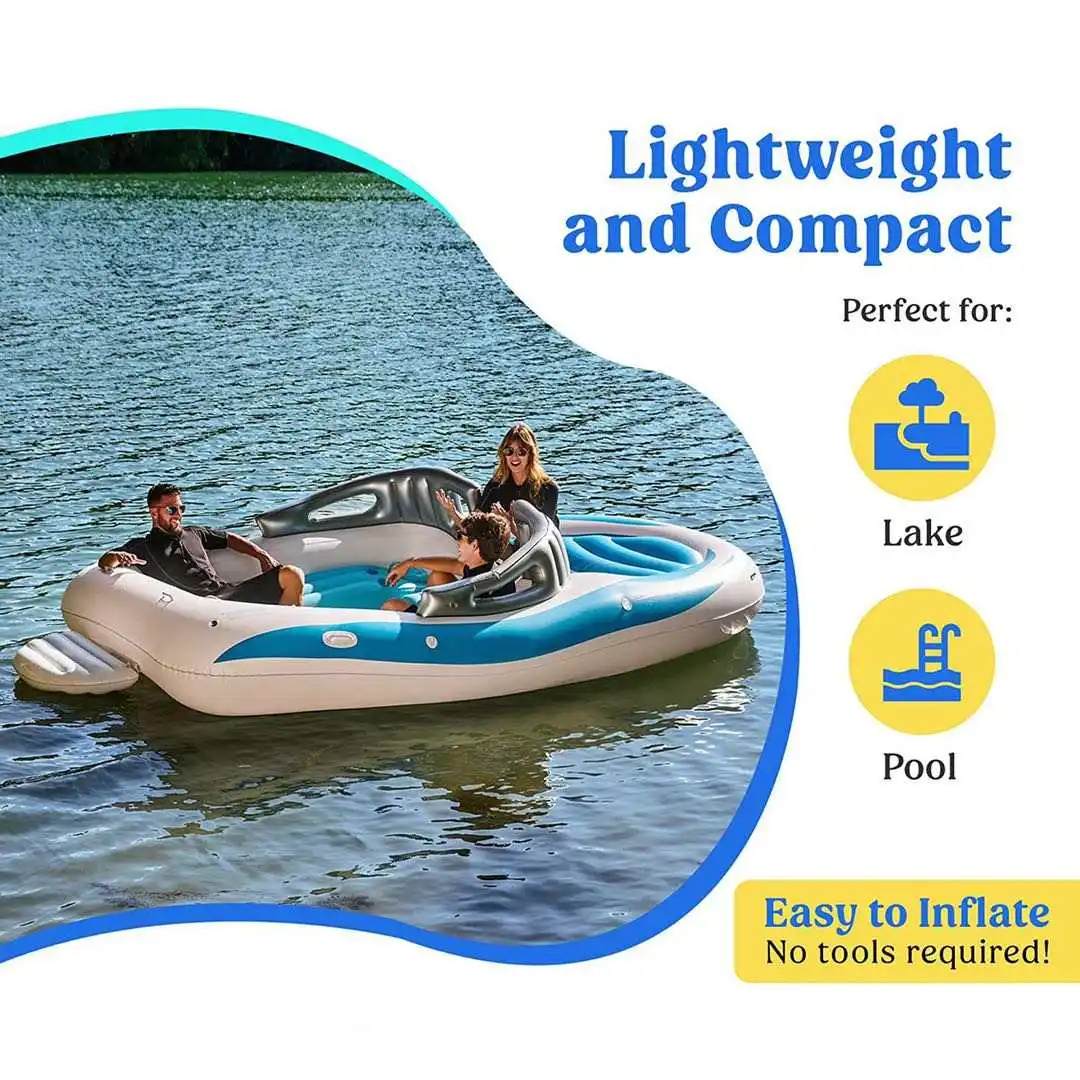 Newest inflatable water party boat for Island Float