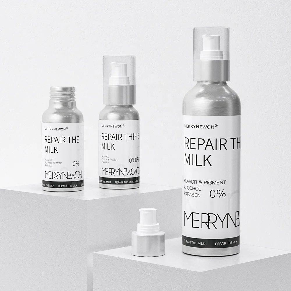 Cosmetic lotion Aluminum Bottle 30ml 50ml 100ml 120ml 250ml Aluminium spray bottle