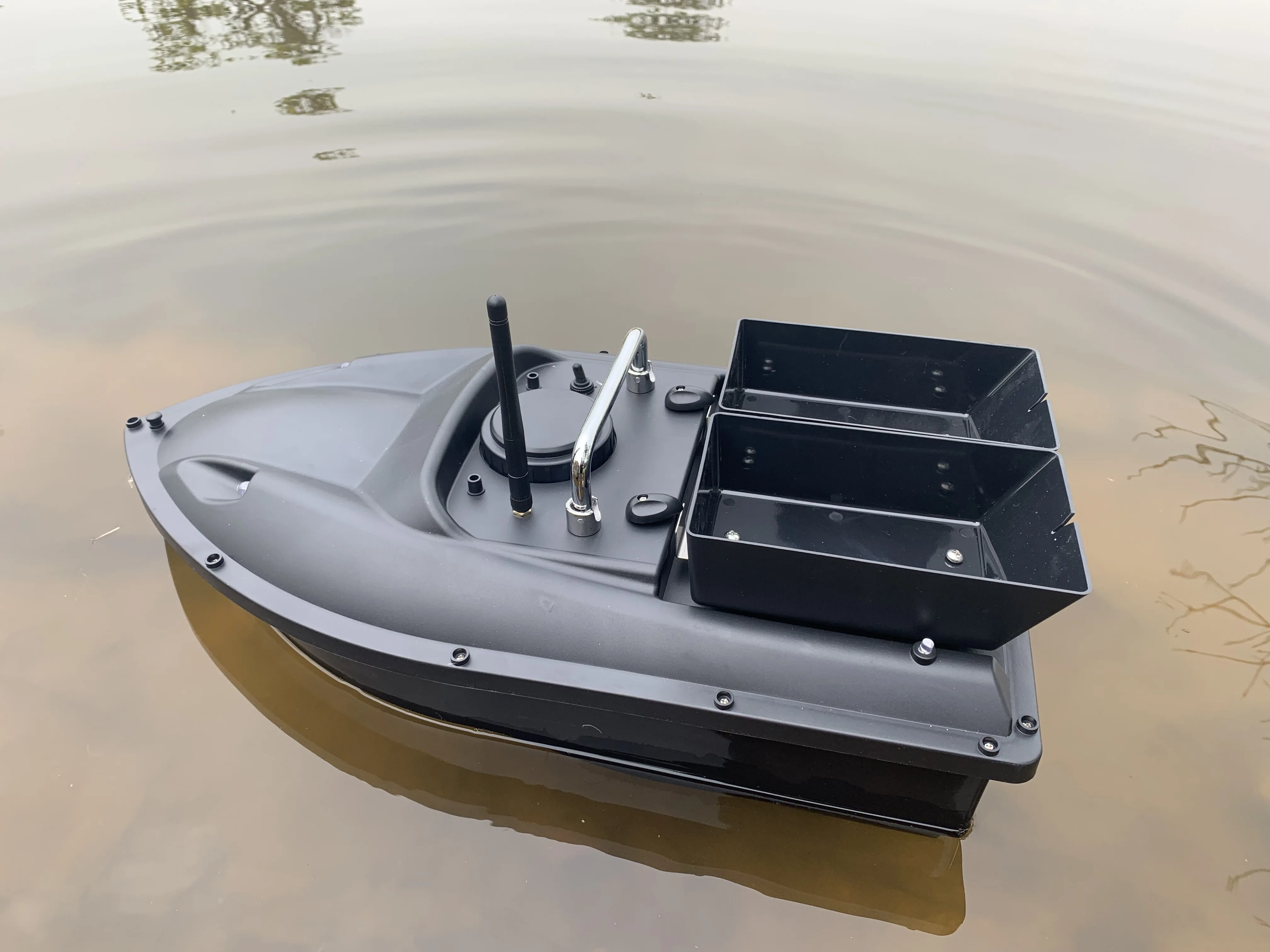 NEWRGY New Bait Boat 5200mah 1.5kg Bait Loading 2 pcs Hoppers Rc Boat Fishing Bait