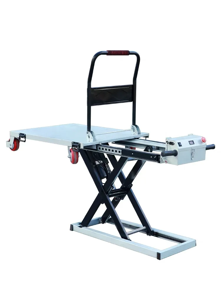JX Forklift Portable Manual Hydraulic Lifting Platform Small Scissor Lift Table Hydraulic Control Furniture and home appliance c