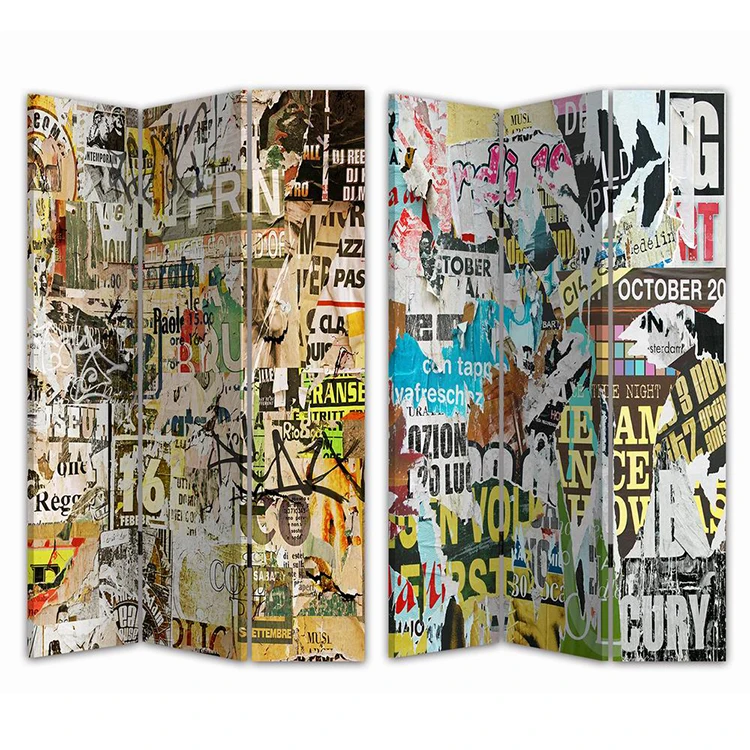 Абстрактный индивидуальный каркас, складной деревянный разделитель для комнаты