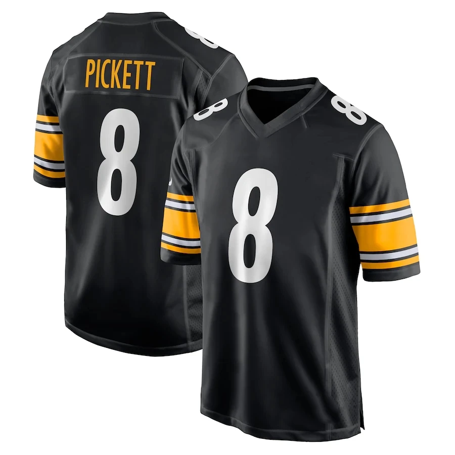 Оптовая продажа новые сшитые футболки для американского футбола мужские Pittsburgh steker #90 T.J. Ватт № 22 Харрис 8 Pickett Vapor