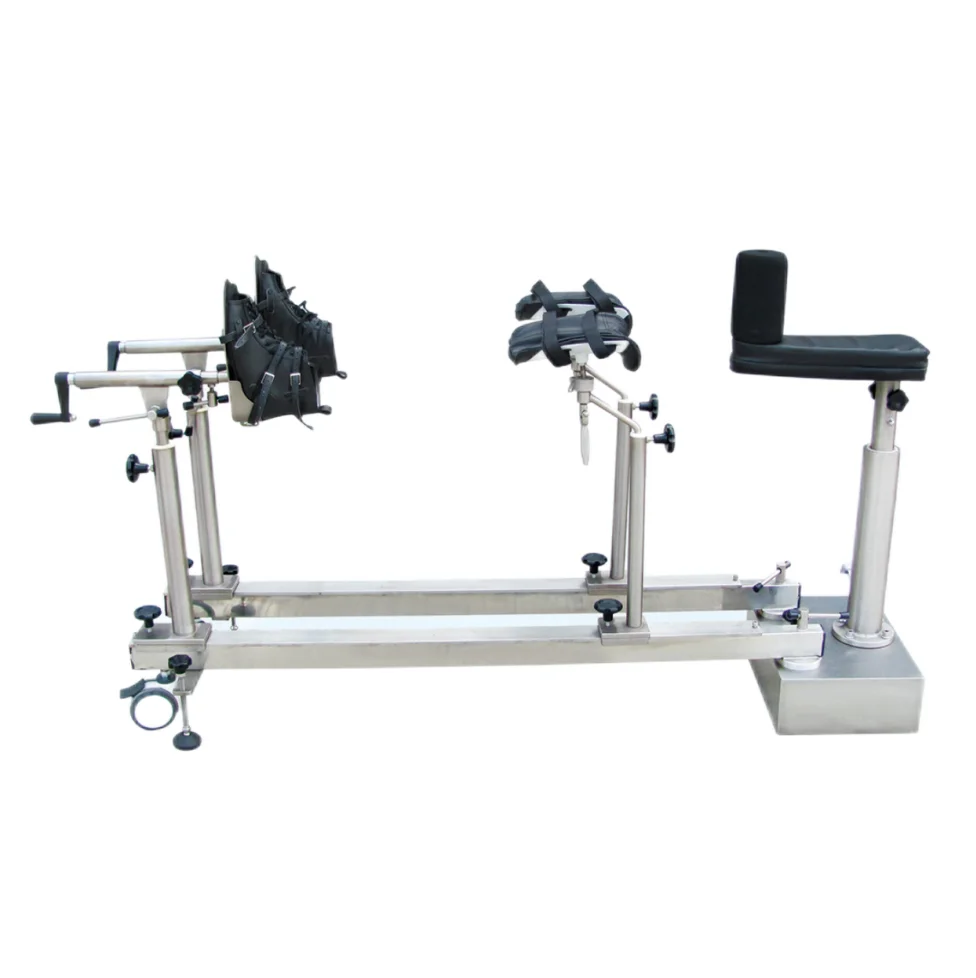 Factory direct medical equipment Multi-purpose stainless steel orthopedic operating table traction rack