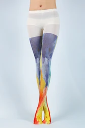 2022 new 3d print pantyhose sexy stockings cheap colored custom printed pantyhose