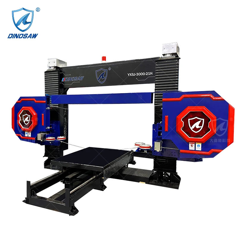 CNC diamond wire saw cutting machine for granite marble block