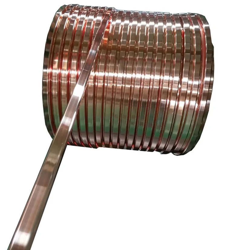 Manufacturer Price High Conductivity C1100 C1200 T2 Soft Half Hard Pure Bare Copper Foil Strip Tape in Coil