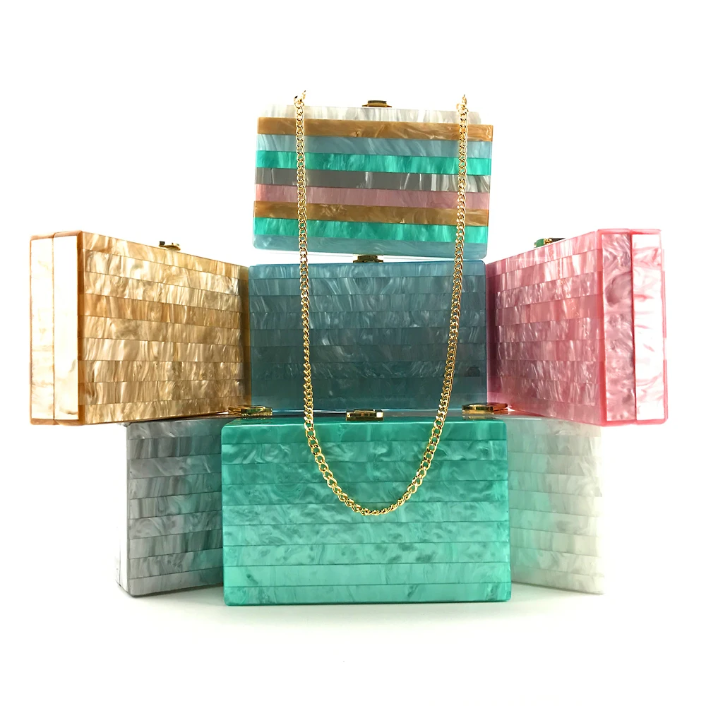 
Wholesale Women Formal Transparent Clutch Acrylic Purses Bag 