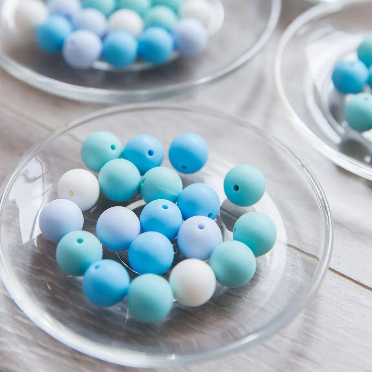  Silicone Beads 10mm 12mm 15mm 20mm DIY Jewelry Necklace Bracelet Chew Toys Loosing