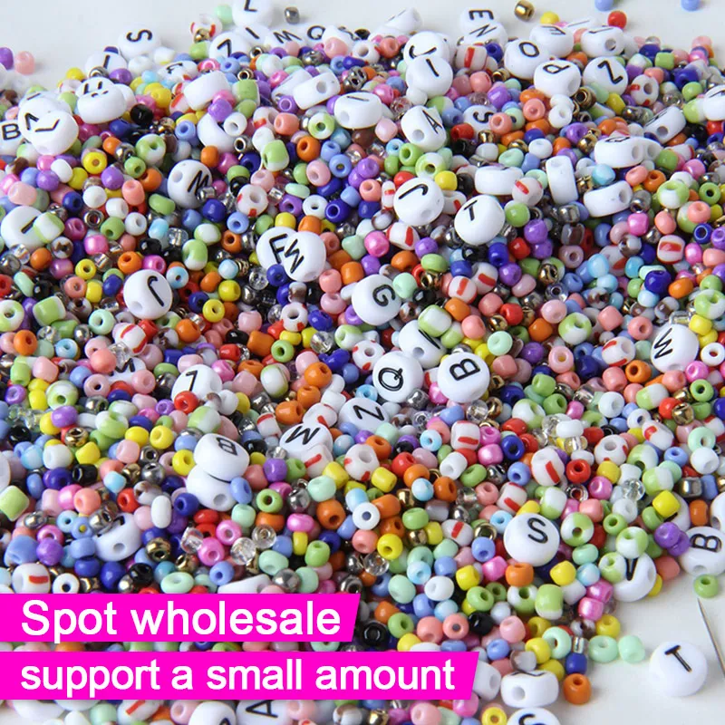 6400pcs 3mm Glass Seed Beads 20 Colors Handmade Diy Kit Boxed Small Loose Beads With 200pcs Alphabet Beads
