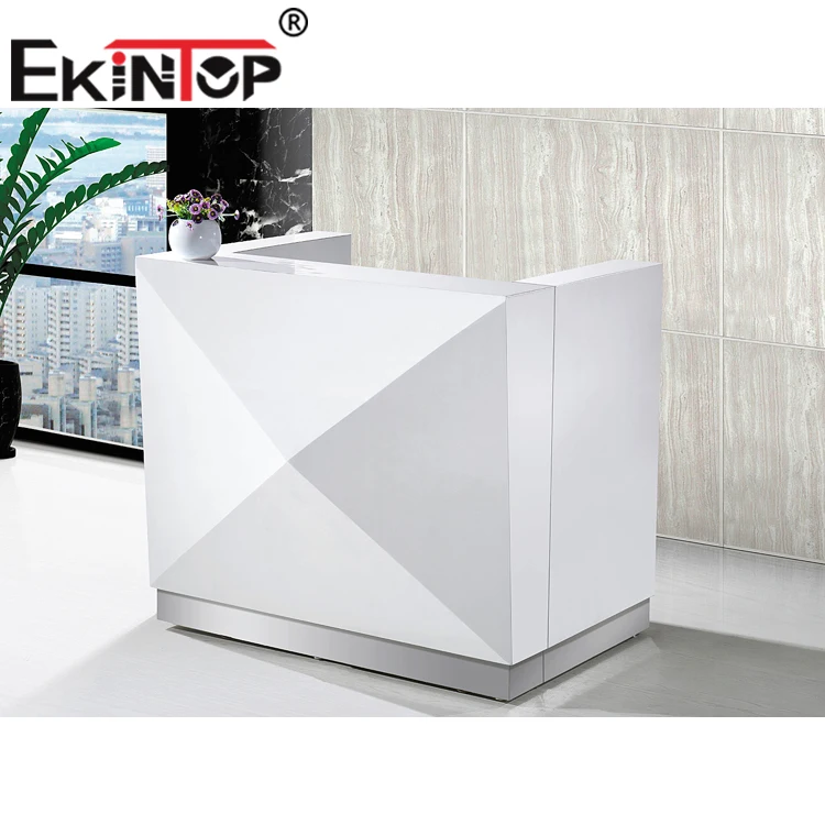  Ekintop new design popular barber shop reception counter table high gloss