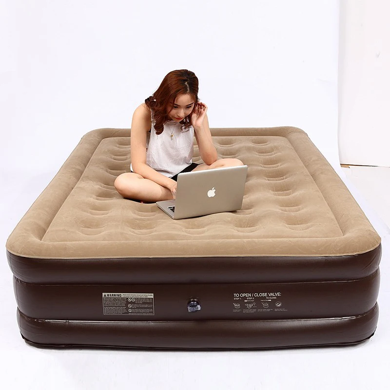 1-3 People PVC portable air bed 2 places mattress sleeping king size double camping single twin air inflatable bed