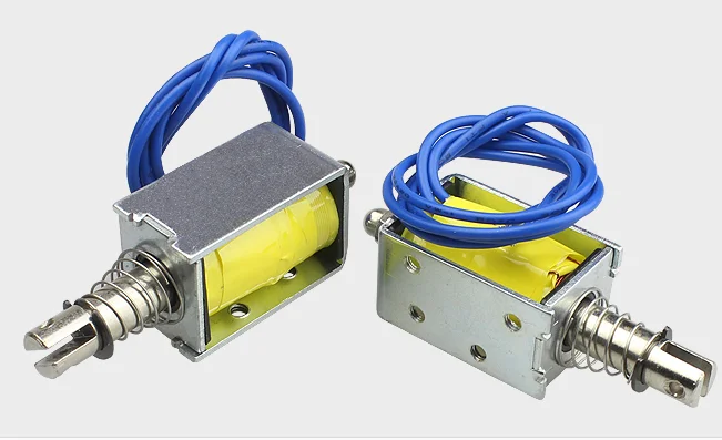 New arrival Mini solenoid  for electric locks DC 6 V 12 V 24 Volt solenoid Push-pull solenoid bolt lock
