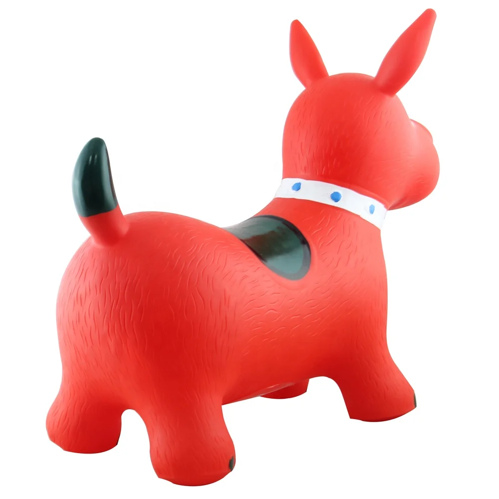 Inflatable Eco-friendly PVC Ride-on Animal hopper cow/jumping animal with music box