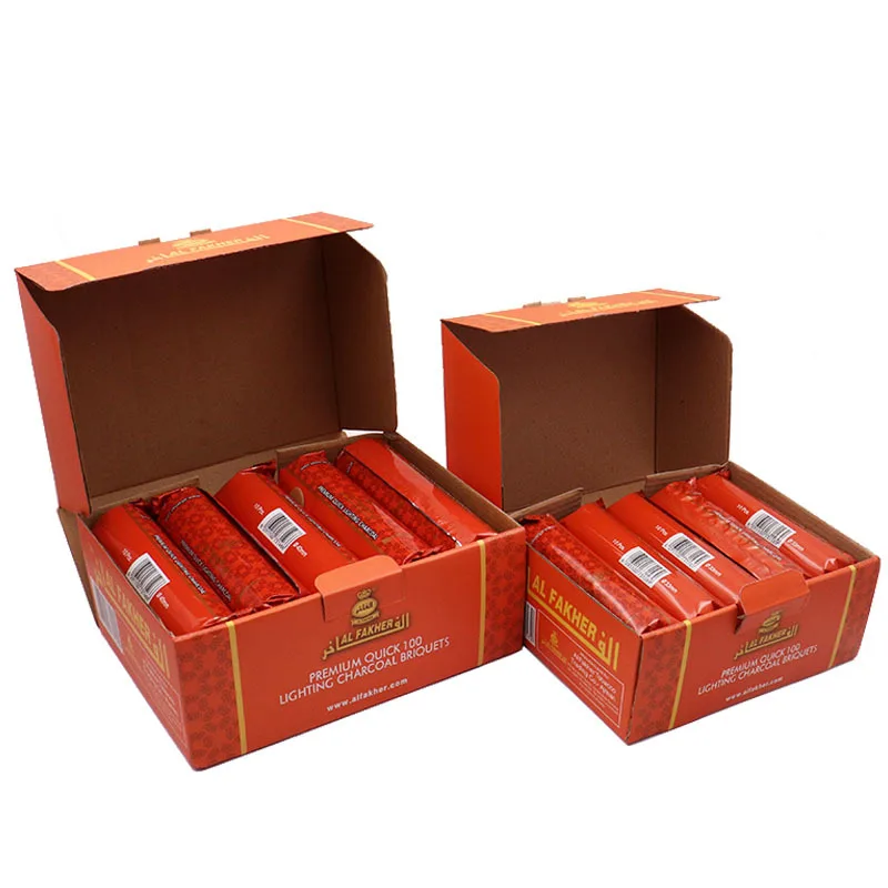 Superior Odorless Fast Ignition Fruit Wood Coconut Shell Machine-made Round Charcoal for Hookah in Smoking