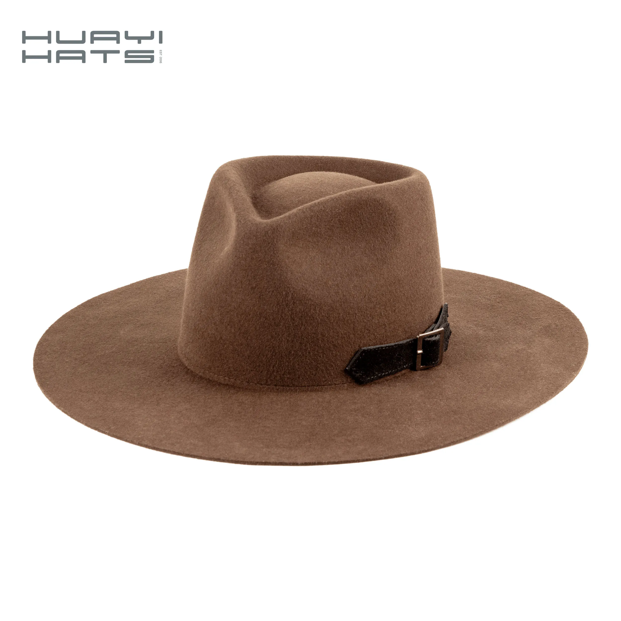 New Wide Brim Women Fedora Hat Wholesale Men Unisex Custom Manufacturers Felt Women Plain