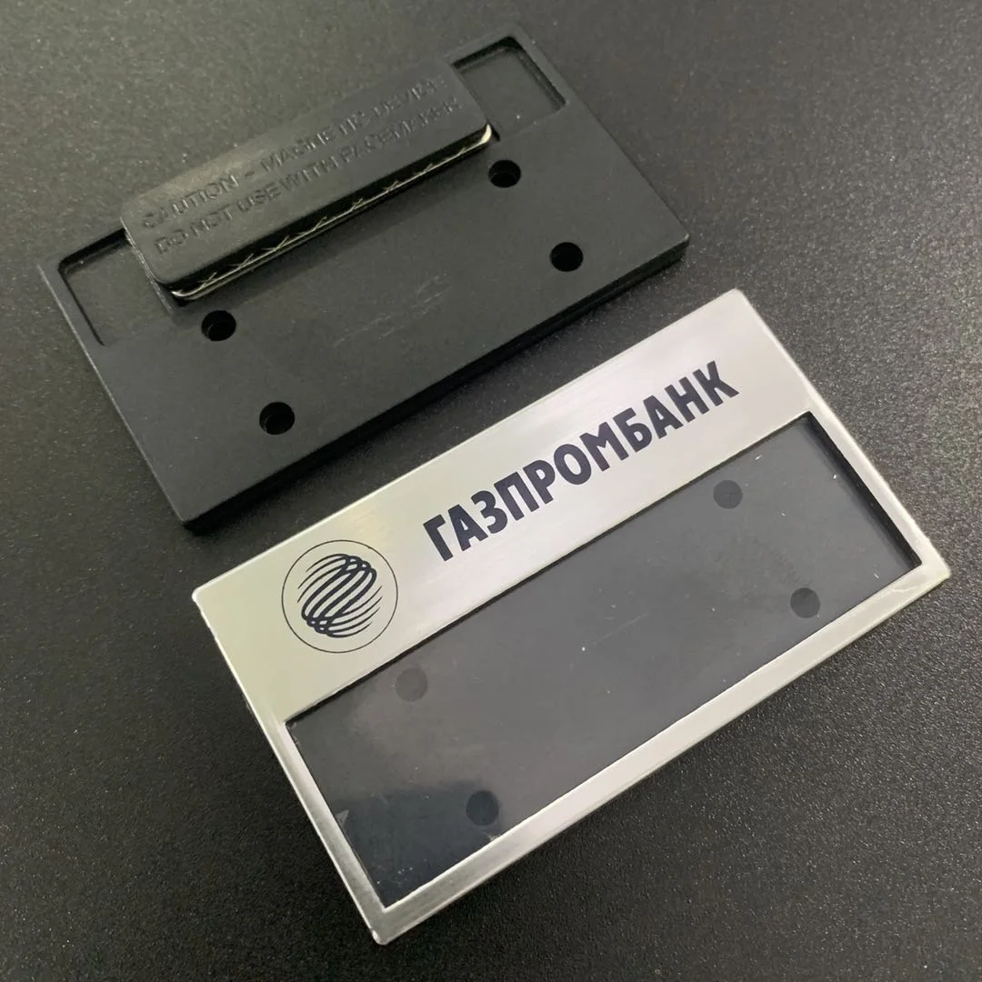 Best quality plastic magnetic reusable name badge