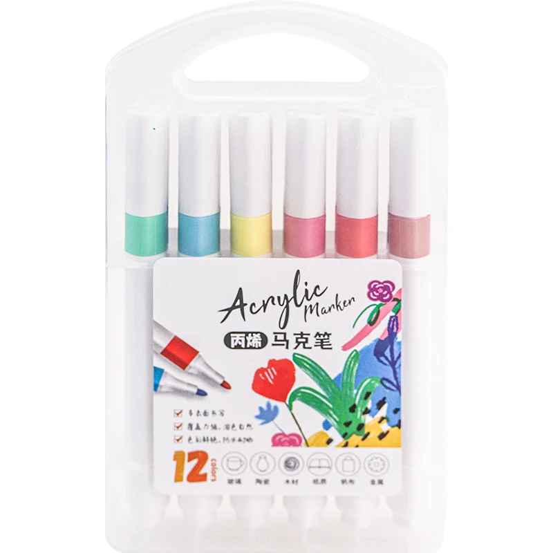 ANI Wholesale Quick-Dry Acrylic Markers Waterproof and Long-Lasting Fade-Resistant Acrylic Markers