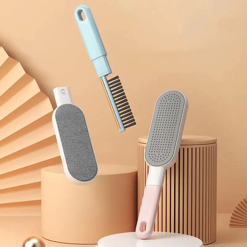 Portable Four in One Electrostatic Brush  Multifunctional Removal Lint Brush  for Pet Clothes Sofa Bed Carpe