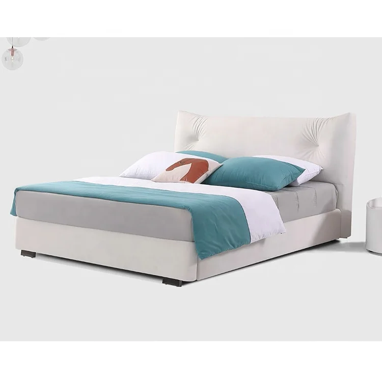 Luxury Bedroom Modern Double Bed with Storage Space Up-holstered Beds king Size Bed
