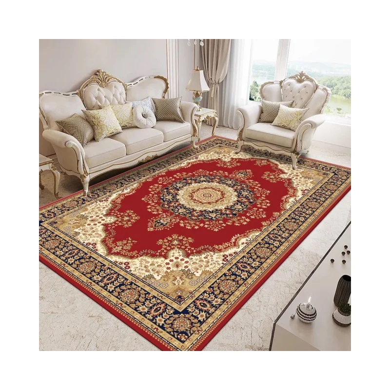 Red Design Living room Large Size Persian Style Classic Printed Carpets rug large living room rug