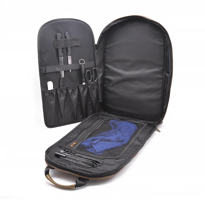 Professional Expandable l Waterproof Canvas  Kitchen Knife Carrier Tools Storage Organizer Bag Chef Knife Backpack For Chefs
