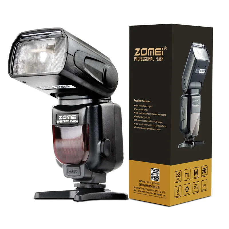  Zomei ZM430 высокоскоростная Беспроводная вспышка для камеры speedlite с высокой скоростью синхронизации 1/8000 Canon