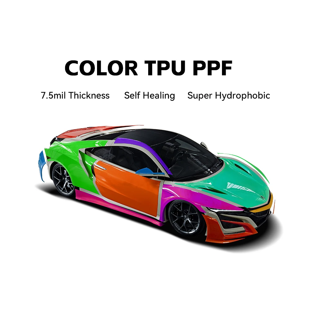 HOHOFILM TPU Color Changing PPF Ultra Gloss For Tesla Car Body 7.5mil Hydrophobic Paint Protection Film PPF Wrapping Film