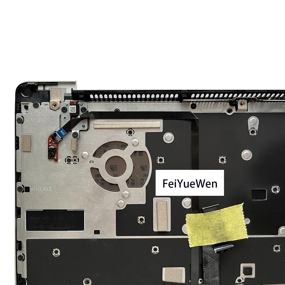 Palmrest with Keyboard Bezel for Microsoft Surface Laptop Go Gen 1 2 12.4 Touchpad Silver Color with Fingerprint Version