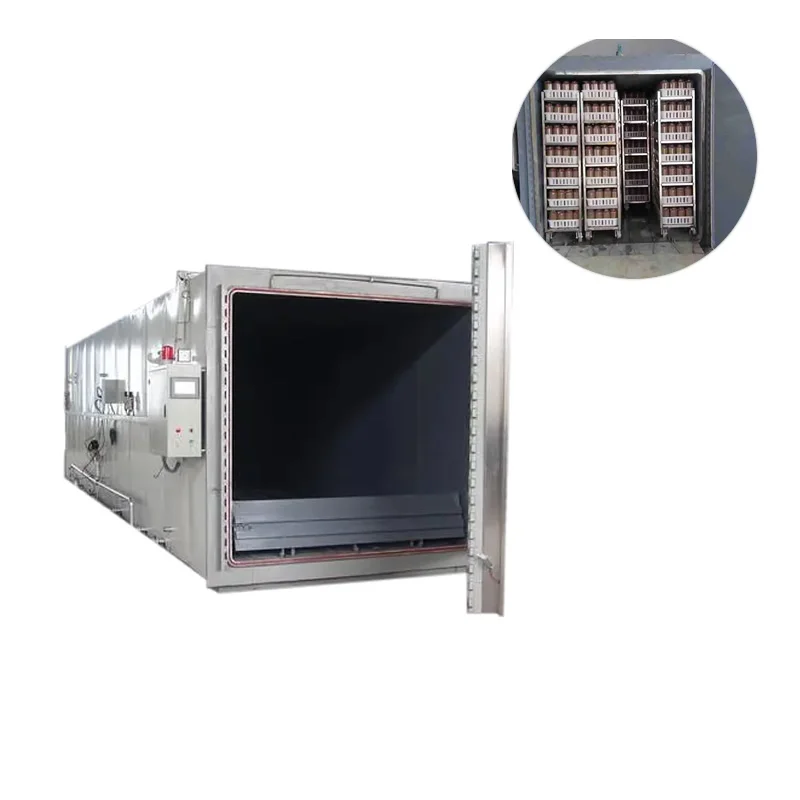 Mushroom growing equipment square double door autoclave sterilizer substrate sterilizing machine for production