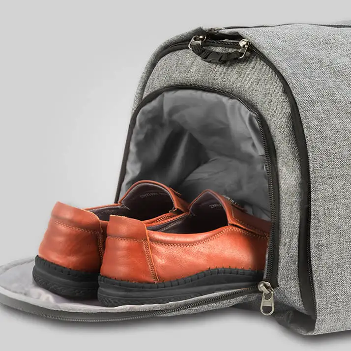 2 in 1 Hanging Suitcase Suit Travel Bags Convertible Garment Bag with Shoulder Strap Carry on Garment Duffel Bag