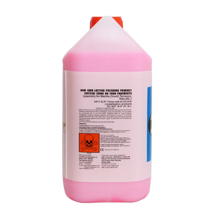 kleever K2 pink marble polishing agent crystallizer  stone polishing liquid