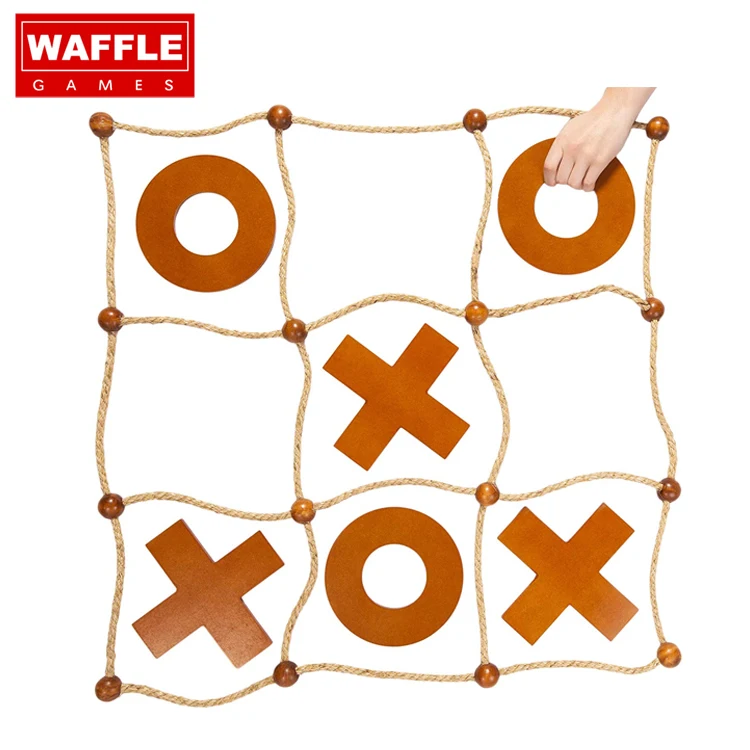 
WAFFLE GAMES Premium 2ft 3ft 4ft & 5ft Play Grid Backyard Game Jumbo Tic Tac Toe 