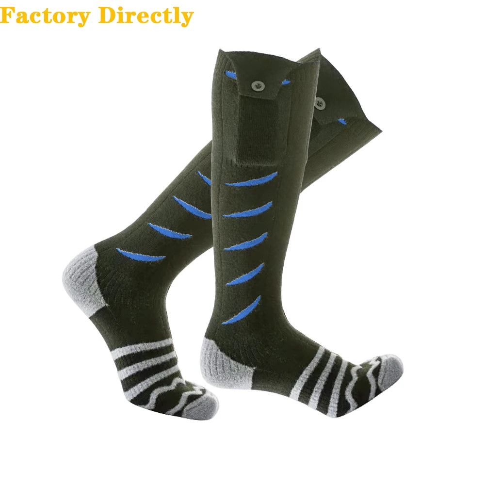 Self Heat Up Socks Wholesale Custom Made Mens Womens Compression Long Ski Heated Socks