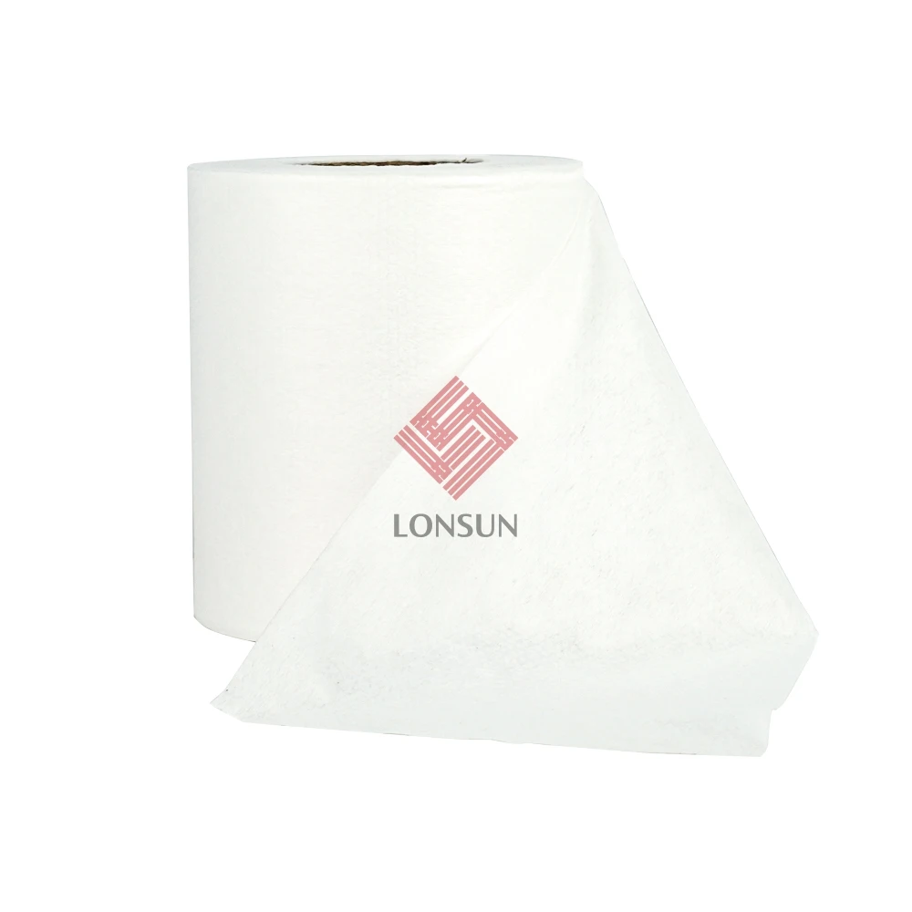 30% Viscose Plain Spunlace Nonwoven Fabric Wet wipes Tissue Raw Material 3D Embossed Cross Spunlace Polyester Fiber Fabric