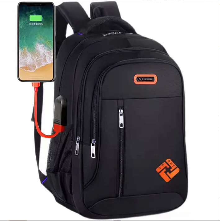 2024 Hot Selling Custom Large Capacity Waterproof School Travel Backpacks USB Business Laptop Bags With Logo