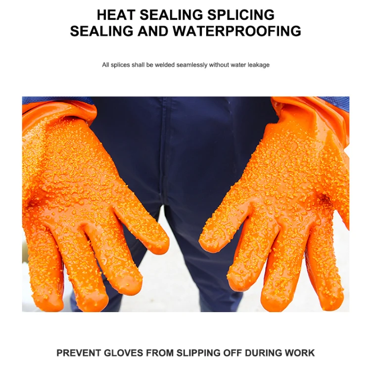 Hot Selling Heavy-Duty PVC Gloves Elbow Length Acid Alkali Resistant Waterproof Oil Industrial Work Gloves Cotton Kitchen