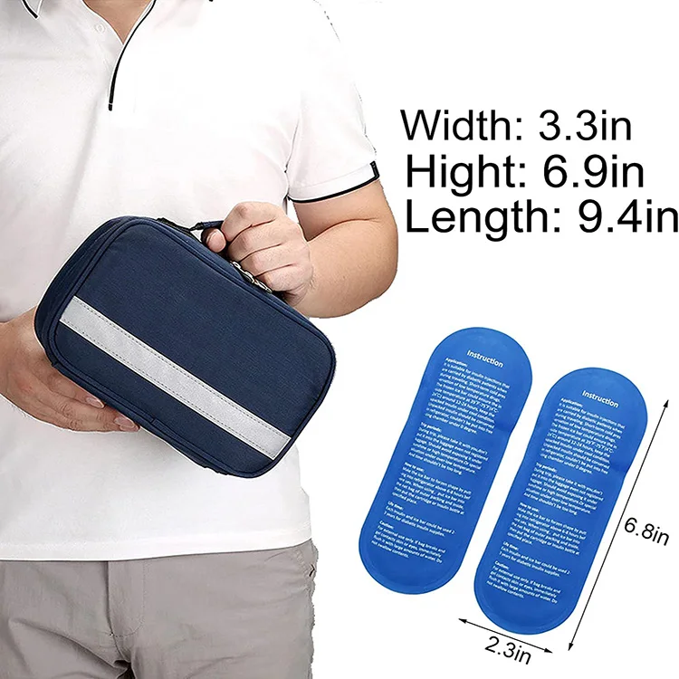 Hot Selling Red High Density Oxford Medication Cooler Bag Diabetes Travel Storage Bag Keep Drug Warm Or Cool