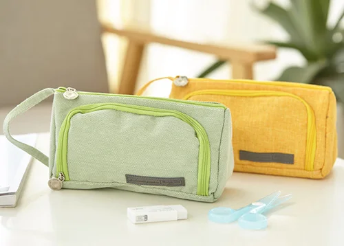 Вместительный цветной дорожный Чехол для ручек и карандашей на молнии
