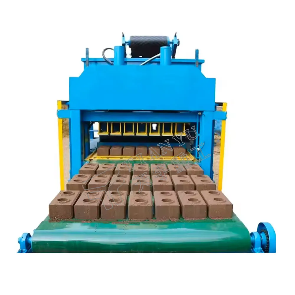 Fully Automatic interlocking Soil Red Clay Brick Making Machinery sale  Indonesia