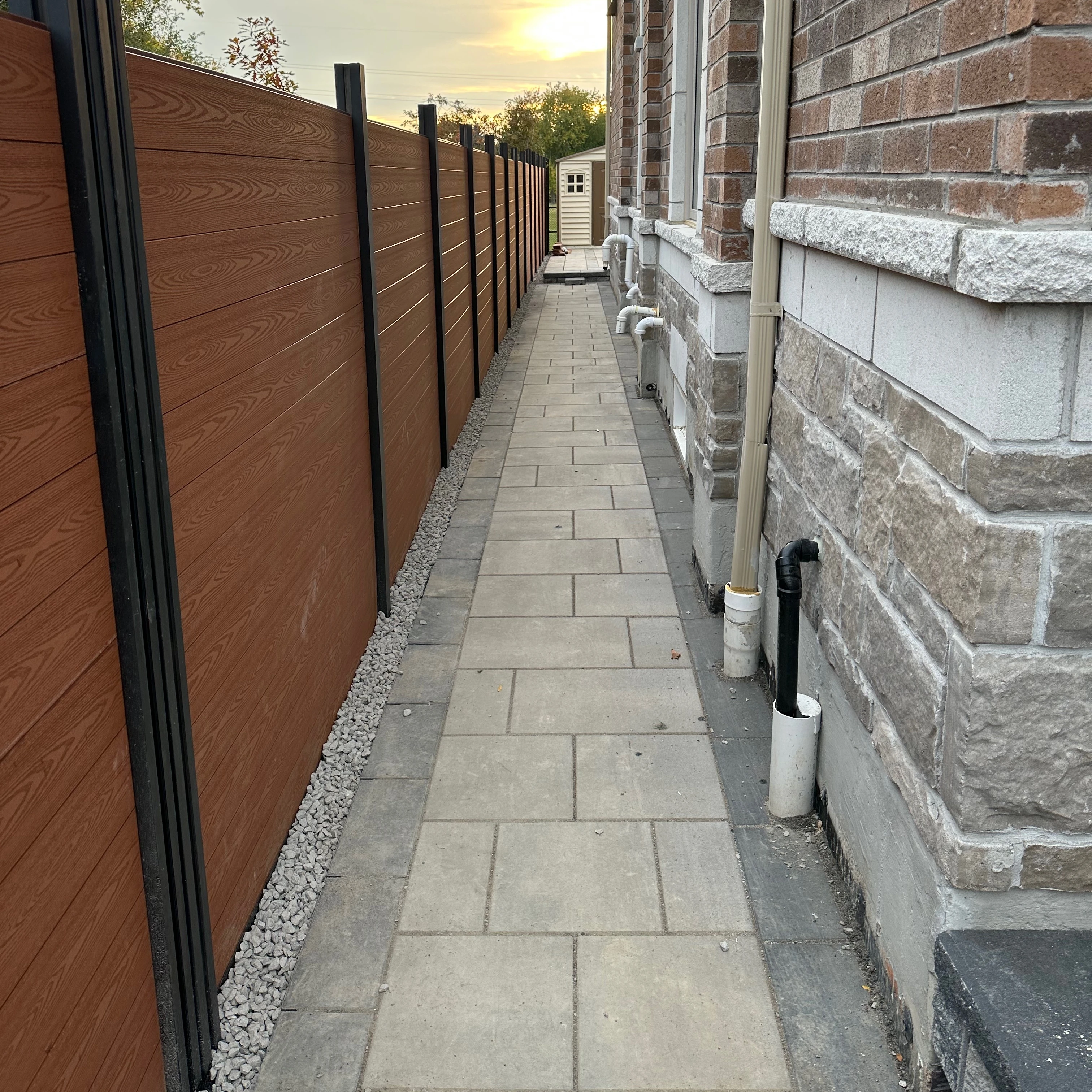 white fence wpc outdoor aluminum garden wpc vinyl fence panels for whole sale