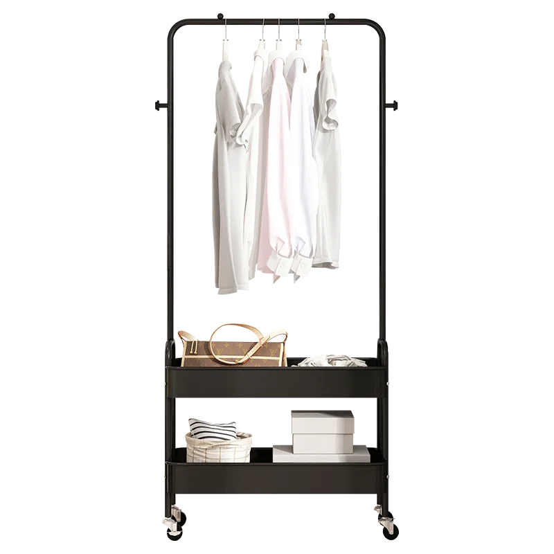 New Design Product Double-Layer Standing Movable Metal hanger Clothes Hanger