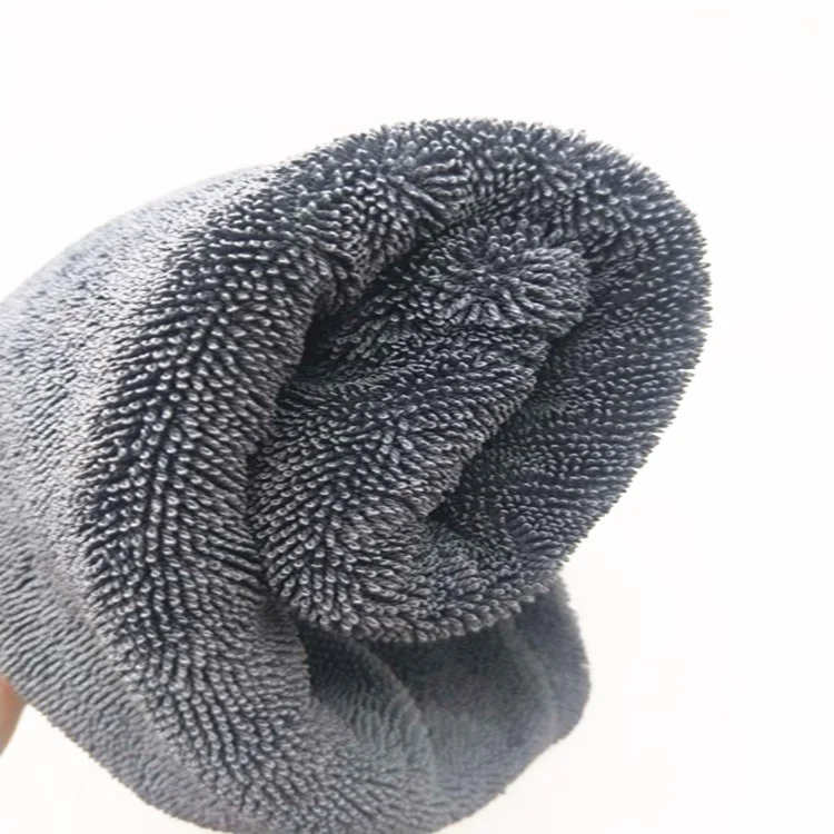 Products Dual Sides 1400gsm Microfiber Twisted Towel Car Drying Towel