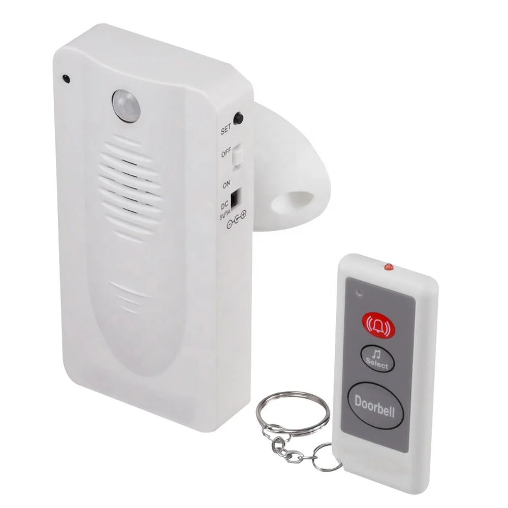 Welcome Wireless PIR motion sensor doorbell home security alarm system musical doorbell