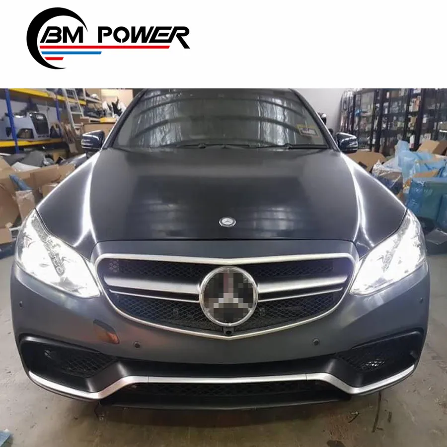  Комплект кузова E-class w212 e63 для W212 E200 E300 E260 до E63 с передним бампером налобным фонарем задними фонарями диффузором ehaust