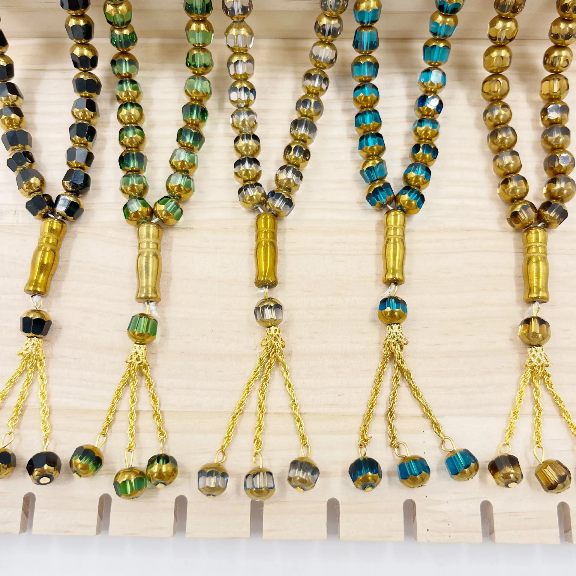 10mm 33Pcs Crystal Prayer Beads Bracelets Unisex Women Men on Hand Muslim Islamic Prayer Beads Necklace Bracelet