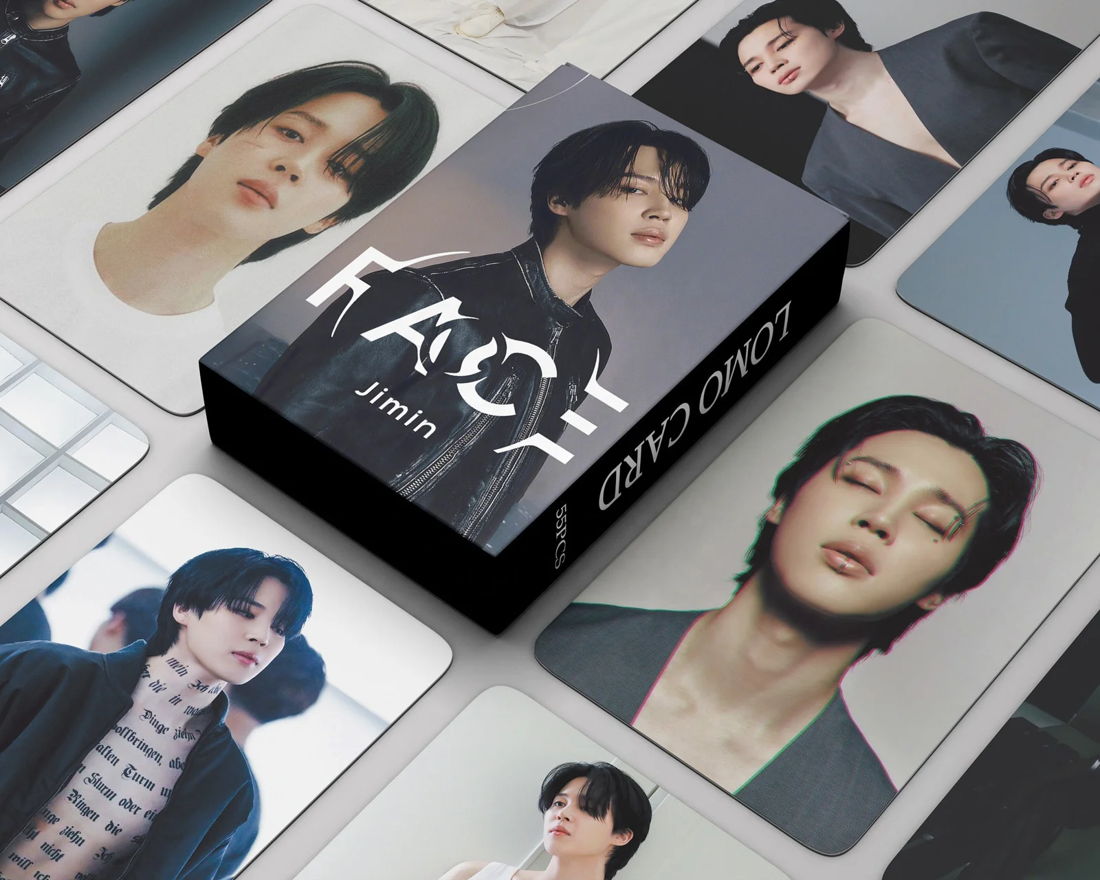 Wholesale 55pcs JIMIN Photo Cards Bangtan Boys JIMIN Photocard LOMO Cards KPOP Bangtan boys Photo cards