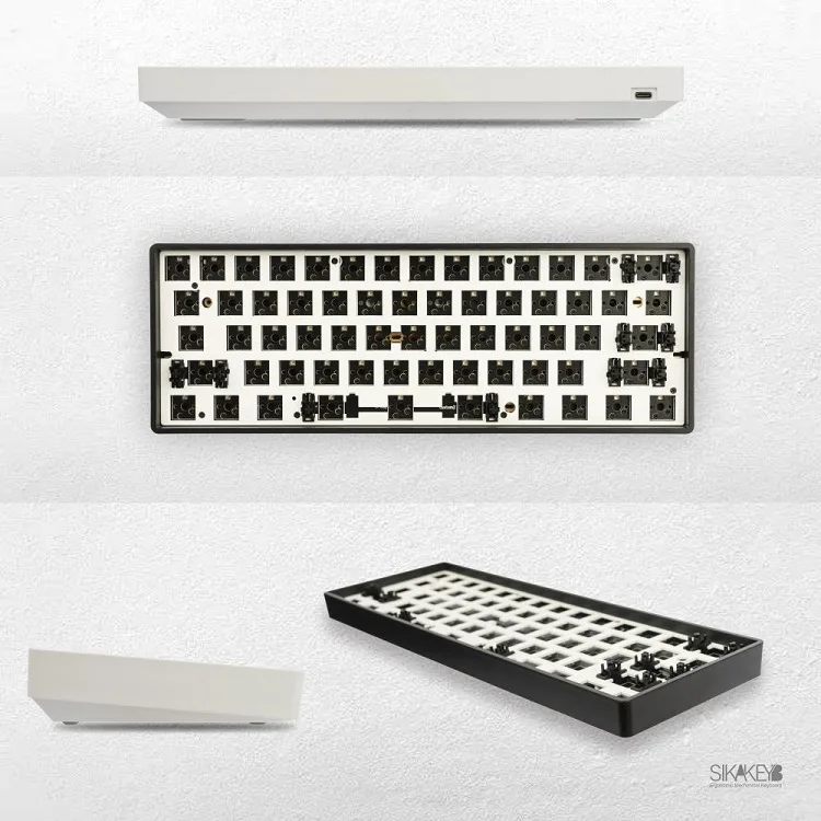 Sikakeyb 60% мини ABS Корпус RGB 61 Ключи hotswap набор «сделай сам» 5 0 2 4G проводная 3 Модель механическая
