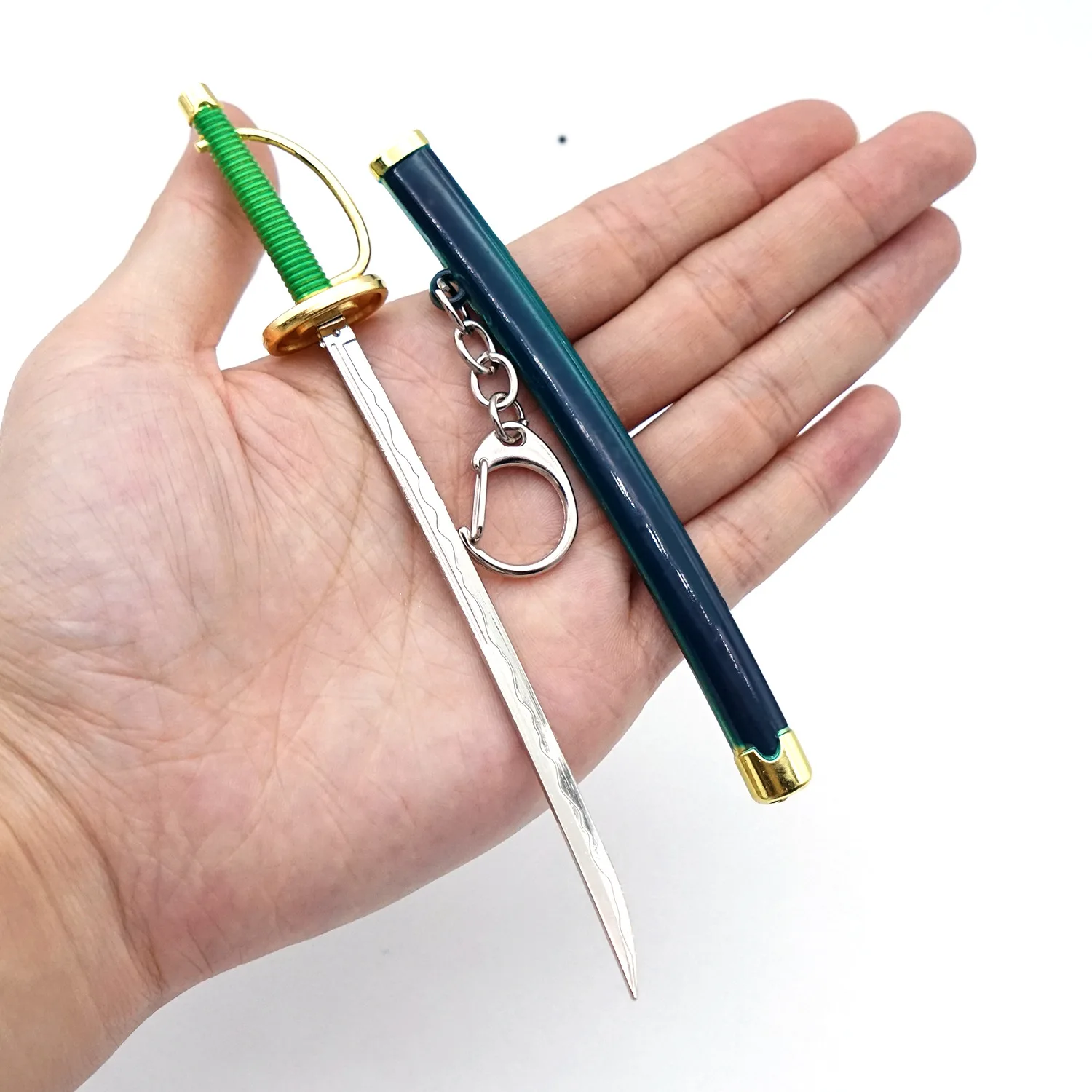 Cosplay Weapon Model Luffy Zoro Katana One Pieces Sword Anime Keychain