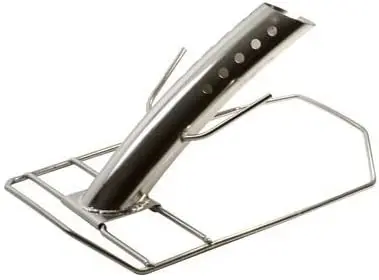 Stainless Steel Vertical BBQ Chicken Roaster Rack with Beer Can for Roasting and Grilling Infusion Roaster (Turkey Cannon)