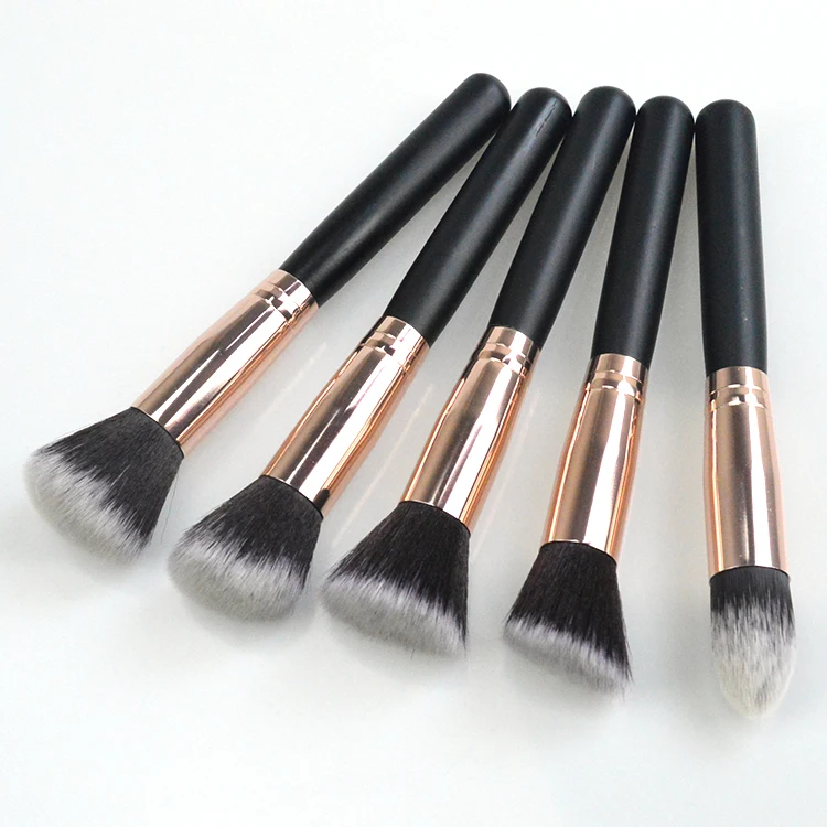 Factory Stock customization 10 pcs synthetic kabuki brush makeup kits for girls cosmetic
